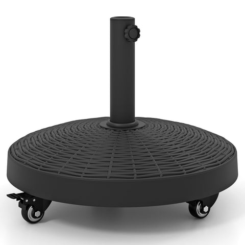 Round & Square Resin Umbrella Bases w/Lockable Wheels