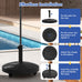 Round & Square Resin Umbrella Bases w/Lockable Wheels