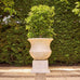 Aquaviva Concrete Garden Urn & Pedestal, Sandstone