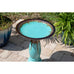 Nobsh Teal Ceramic Bird Bath