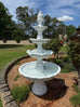 Bolano White Stone Effect 5-Tier Electric Powered Fountain
