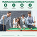 Portable Billiards Table with Foldable Legs