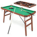 Portable Billiards Table with Foldable Legs