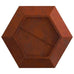 Atticus Firepit Brown Weathering Steel. 100 x 100 x 28cm