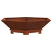 Atticus Firepit Brown Weathering Steel. 100 x 100 x 28cm