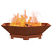 Atticus Firepit Brown Weathering Steel. 100 x 100 x 28cm