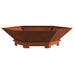 Atticus Firepit Brown Weathering Steel. 100 x 100 x 28cm