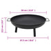 Ayan Steel Firepit. 67.5x58x22.5cm