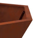 Atticus Firepit Brown Weathering Steel. 100 x 100 x 28cm