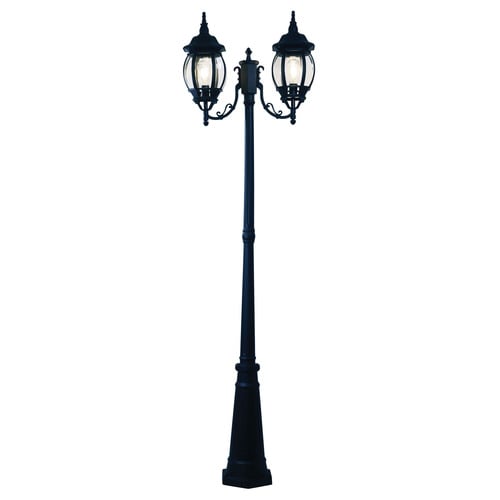 Zenobra Aluminium Twin Head Exterior Lamp Post