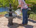 Castellmare Baroque Style Classical 3-Tier Fountain - 116cm