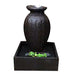 Grecia Traditional Vase-Style GRC Fountain - Rust, Charcoal