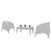 Amrita 3 Piece Chairs & Table Setting - Moulded Resin. 3 Colours