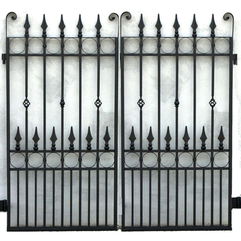 Esme French-Style Pedestrian Gate - BLACK 154cm X 85cm