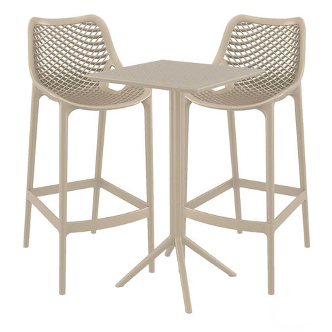 Sylva 3pc Bar Table & 2 Barstools