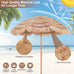 Vanu 2.2M Portable Hula Umbrella for Beach, Pool