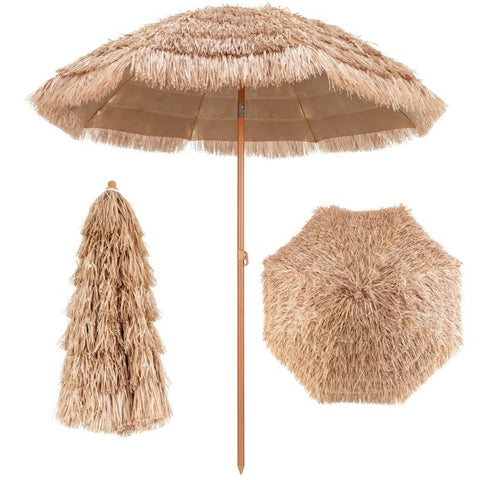 Vanu 2.2M Portable Hula Umbrella for Beach, Pool