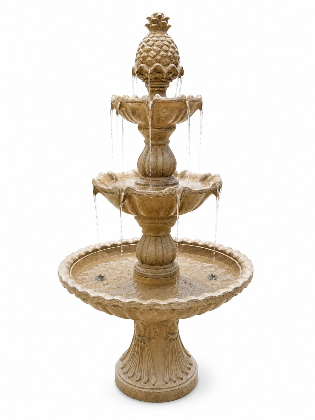 Intermezzo 3-Tier Solar or Electric Water Fountain