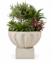 Vivendi Fibrestone Scallop Bowl with Base