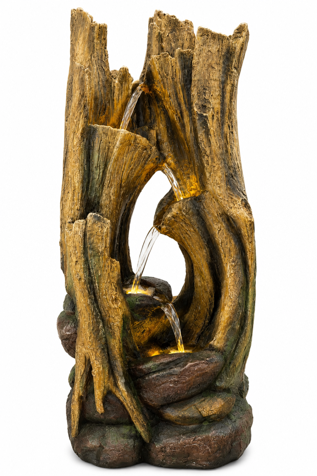 Electra River Driftwood Fountain w/LED