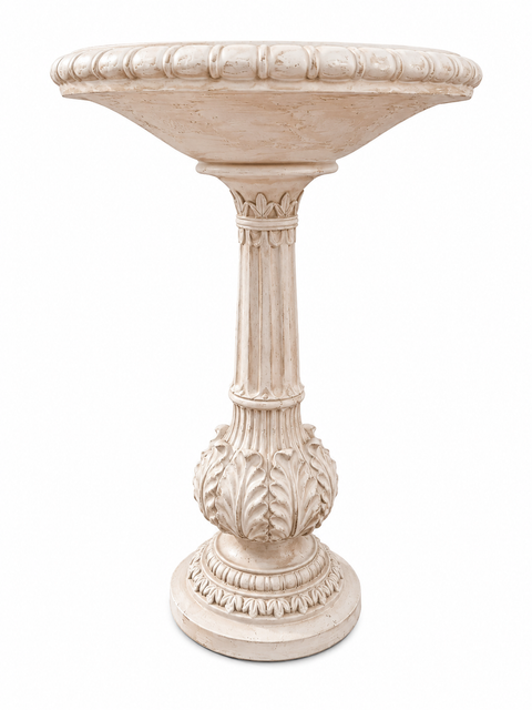 Nyx Stylish White Birdbath Garden Decoration