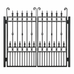 Rochelle Black Wrought Iron Gate 191cm H x 117.5cm W