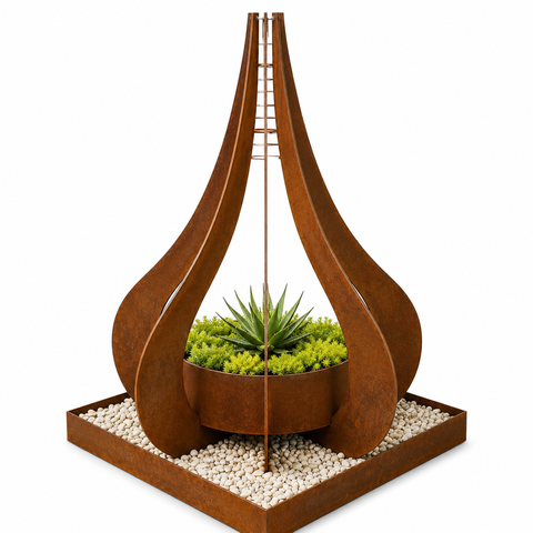 Evita Garden Sculpture Firepit/Water Feature/Planter
