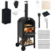 Freya 3-in-1 Wood Gured Portable Pizza Oven/Grill/Smooker