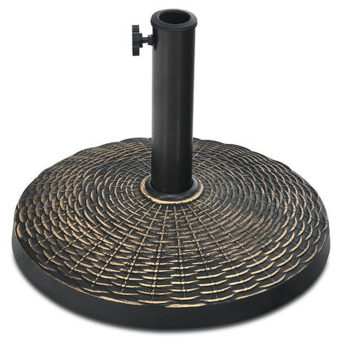 Este 12 KG Round Resin Patio Umbrella Base w/Adjustable Knob