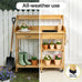 Gardener's Potting Bench Table/Storage Cabinet