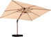 Safa Double Top Deluxe Wood Pattern Patio Umbrella