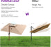 Safa Double Top Deluxe Wood Pattern Patio Umbrella