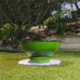 Thermae Enamelled Fire Bowl Pit W/ Pedestal Base. 73cm