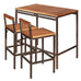 Savannah 3 Pieces Outdoor Bar Table Set \