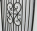 Camille Black Wrought Iron Side Gate. 191.0H x 117.5W cms