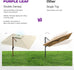 Safa Double Top Deluxe Wood Pattern Patio Umbrella
