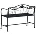 Aggio 2-Seater Garden Bench. 104 cm Black Steel