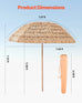 Mauna Loa Tiki Thatched Patio Umbrella 2.44 m