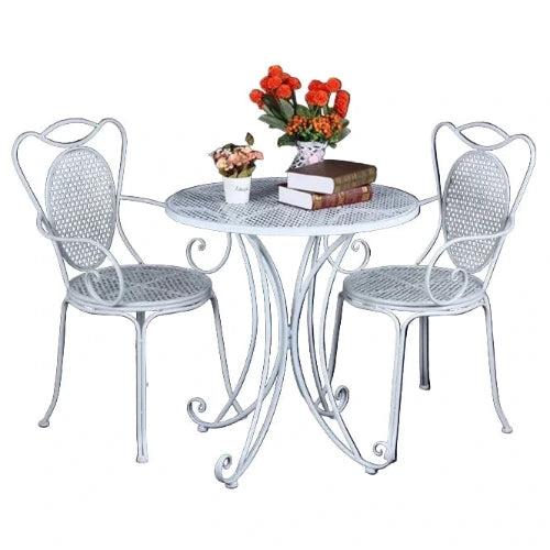 Madelyn Cafe Patio Set. White Large Size