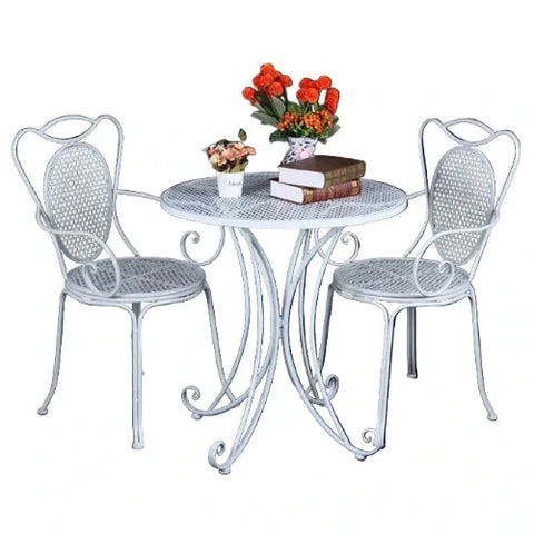 Madelyn Cafe Patio Set. White Large Size