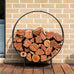 Aurora Arch Circle Firewood Holder With Rain Cover