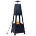 Zander Steel Black Chiminea/Firepit.35x35x9 35x35x99 cm