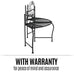 Alesso Half Circular Tree Bench. Black Steel. 150cm Round
