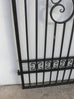 Camille Black Wrought Iron Side Gate. 191.0H x 117.5W cms