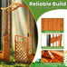 Althea 210cm Wooden Garden Arch w/Gate &2 Planter Boxes