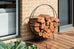 Aurora Arch Circle Firewood Holder With Rain Cover