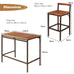Savannah 3 Pieces Outdoor Bar Table Set \