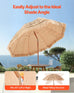 Mauna Loa Tiki Thatched Patio Umbrella 2.44 m