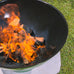 Thermae Enamelled Fire Bowl Pit W/ Pedestal Base. 73cm