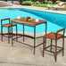 Savannah 3 Pieces Outdoor Bar Table Set \